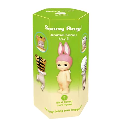 PEXIVOZ Mini-Aufkleber mit Tierengel-Figuren für Telefon, Laptop oder Desktop | zufällige Mini-Sammelfiguren (zufällige Tiere Bauchlage) von PEXIVOZ