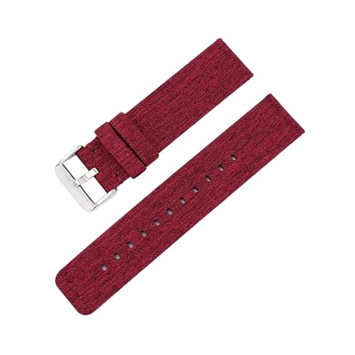 PEtbon 12/14/16/18/20/22mm leuchtendes Nylon-Canvas-Schnellverschluss-Uhrenarmband für Damen und Herren, Smartwatch von PEtbon