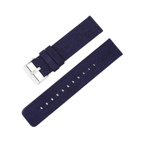 PEtbon 12/14/16/18/20/22mm leuchtendes Nylon-Canvas-Schnellverschluss-Uhrenarmband für Damen und Herren, Smartwatch von PEtbon