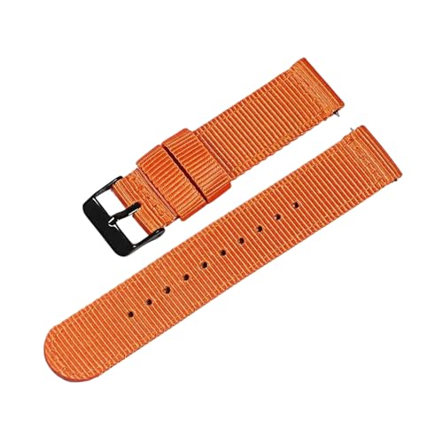 PEtbon 18/20/22mm silbrig/gold/roségold/schwarz gewebtes Nylon-Uhrenarmband aus Edelstahl mit Dornschließe und Schnellverschluss-Federsteg von PEtbon