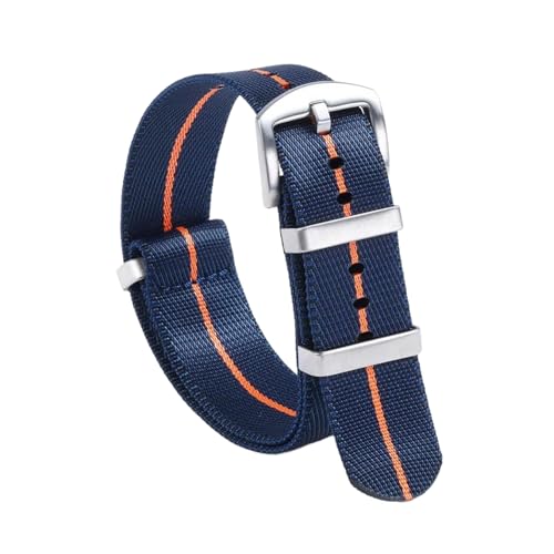 PEtbon 18mm/20mm/22mm, hautfreundliches, gewebtes Nylon-Uhrenarmband im Militärstil für mechanische Uhren von PEtbon