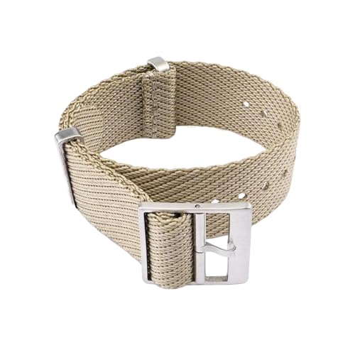 PEtbon 18mm/20mm/22mm/24mm Herren Edelstahl Dornschließe Gewebtes Nylon-Uhrenarmband für den Austausch mechanischer Uhren von PEtbon