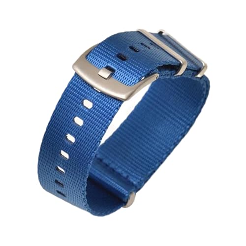 PEtbon 18mm/20mm/22mm/24mm robustes Edelstahl-Armband mit Dornschließe und hautfreundlichem Nylon-Armband für Herren und Damen, Uhrenzubehör von PEtbon