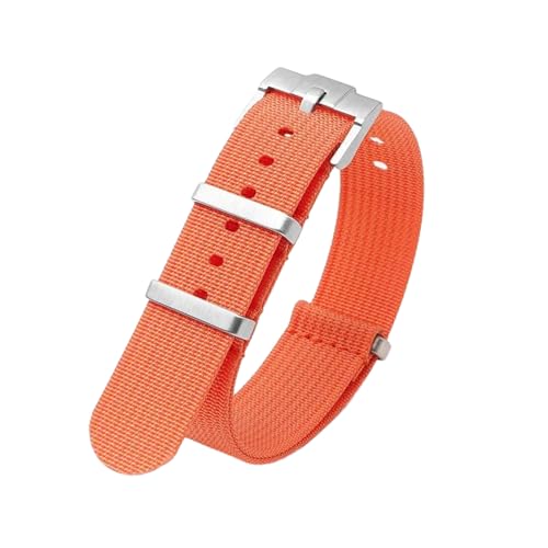 PEtbon 20/22mm atmungsaktives Nylon-Armband für Herren und Damen mit Edelstahl-Schnalle für Smartwatch von PEtbon