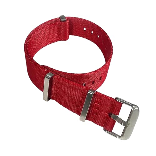 PEtbon 20/22mm mehrfarbiger Nylon-Uhrenarmband-Ersatz mit gestreiftem Aufdruck, wasserdichtes Armband für Herren und Damen im Militärstil von PEtbon