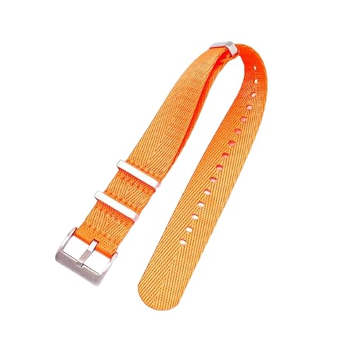 PEtbon 20mm/22mm/24mm Edelstahl-Schnalle für Herren, hautfreundliches Nylon-Uhrenarmband, Zubehör für analoge Uhren von PEtbon