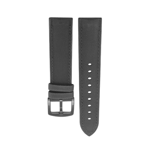 PEtbon 20mm/22mm/24mm Tauchen, Schwimmen, wasserdichtes Nylon-Armband mit Silikonboden und farbig genähtem Faden von PEtbon