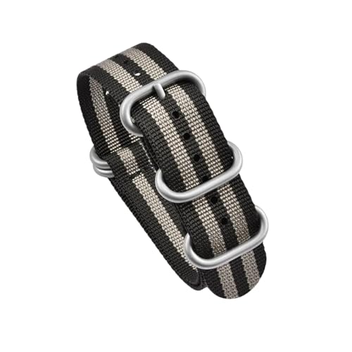 PEtbon 20mm/22mm Heavy Duty Nylon Woven Armband Edelstahl Ring Schnalle Männer Uhrenarmband Ersatz von PEtbon