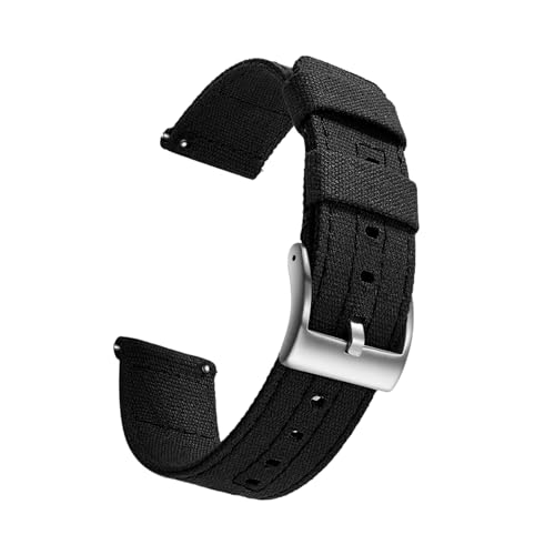 PEtbon 20mm/22mm Schnellverschluss-Sport-Armband aus Segeltuch-Nylon, Ersatz für mechanische Uhren für Herren und Damen von PEtbon