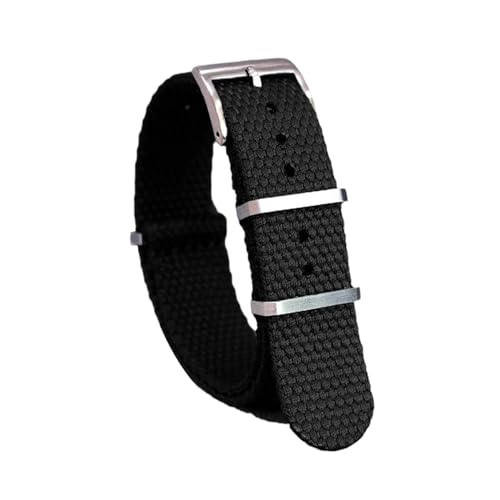 PEtbon 20mm/22mm einfarbiges, hochdichtes Nylon-gewebtes, weiches, atmungsaktives Armband für Sport-Smartwatches von PEtbon