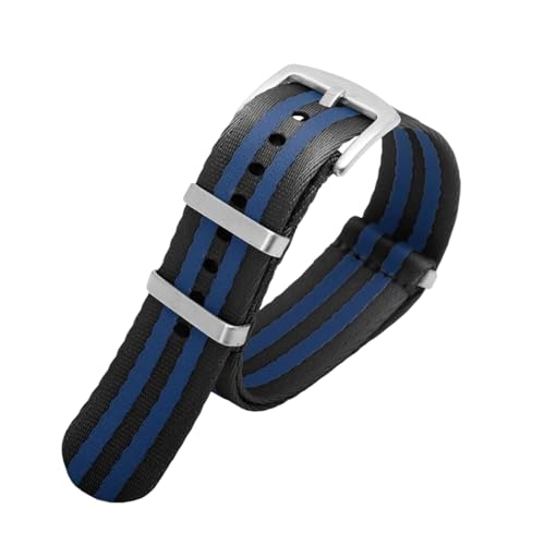 PEtbon 20mm/22mm glattes, hautfreundliches, gewebtes Nylon-Uhrenarmband als Ersatz für mechanische Herrenuhren von PEtbon