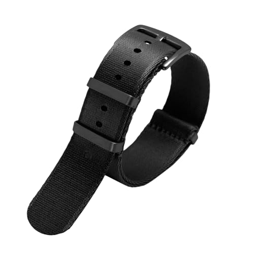 PEtbon 20mm/22mm glattes, hautfreundliches, gewebtes Nylon-Uhrenarmband als Ersatz für mechanische Herrenuhren von PEtbon