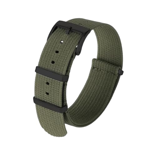 PEtbon 20mm/22mm wasserdichtes, hautfreundliches Nylon-NATO-Armband, erhältlich mit 3 Arten von Edelstahlschnallen von PEtbon