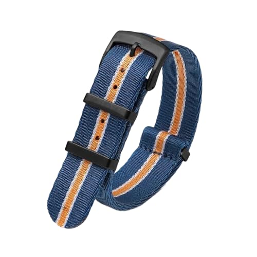 PEtbon 20mm/22mm weiches, glattes, gewebtes Nylonarmband für mechanische Uhren, Herren und Damen, als Ersatz für das Armband von PEtbon