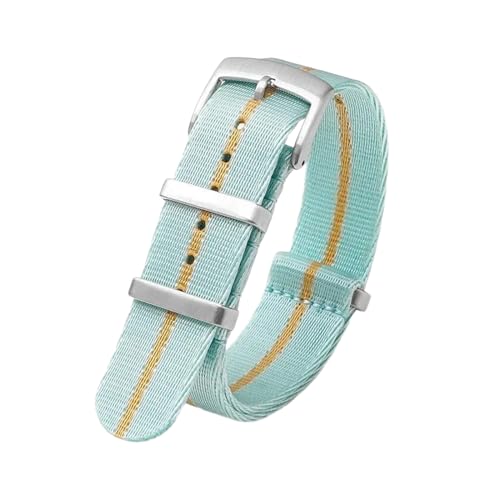 PEtbon 20mm/22mm weiches, glattes, gewebtes Nylonarmband für mechanische Uhren, Herren und Damen, als Ersatz für das Armband von PEtbon