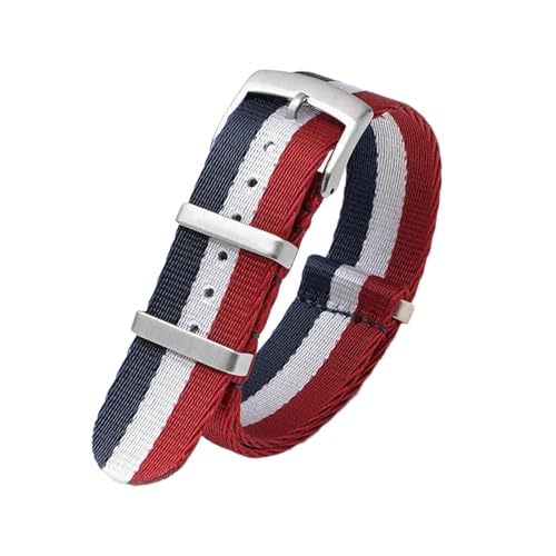 PEtbon 20mm/22mm weiches, glattes, gewebtes Nylonarmband für mechanische Uhren, Herren und Damen, als Ersatz für das Armband von PEtbon