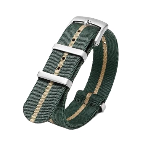 PEtbon 20mm/22mm weiches, glattes, gewebtes Nylonarmband für mechanische Uhren, Herren und Damen, als Ersatz für das Armband von PEtbon