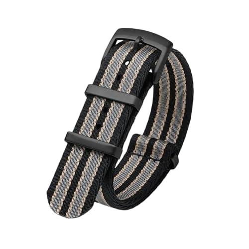 PEtbon 20mm/22mm weiches, glattes, gewebtes Nylonarmband für mechanische Uhren, Herren und Damen, als Ersatz für das Armband von PEtbon