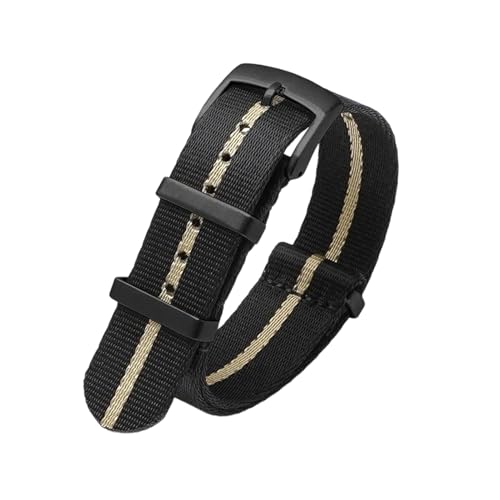 PEtbon 20mm/22mm weiches, glattes, gewebtes Nylonarmband für mechanische Uhren, Herren und Damen, als Ersatz für das Armband von PEtbon