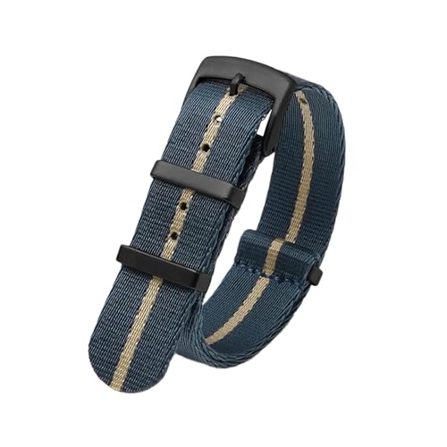 PEtbon 20mm/22mm weiches, glattes, gewebtes Nylonarmband für mechanische Uhren, Herren und Damen, als Ersatz für das Armband von PEtbon