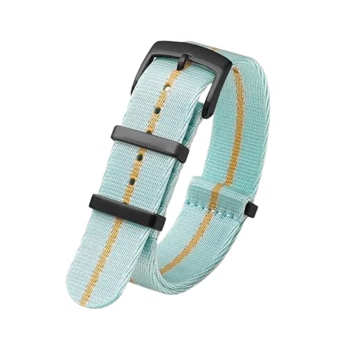 PEtbon 20mm/22mm weiches, glattes, gewebtes Nylonarmband für mechanische Uhren, Herren und Damen, als Ersatz für das Armband von PEtbon