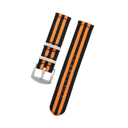 PEtbon 20mm/22mm weiches, hautfreundliches, gewebtes Sportuhrenarmband aus Nylon mit Schnellverschluss-Federsteg von PEtbon
