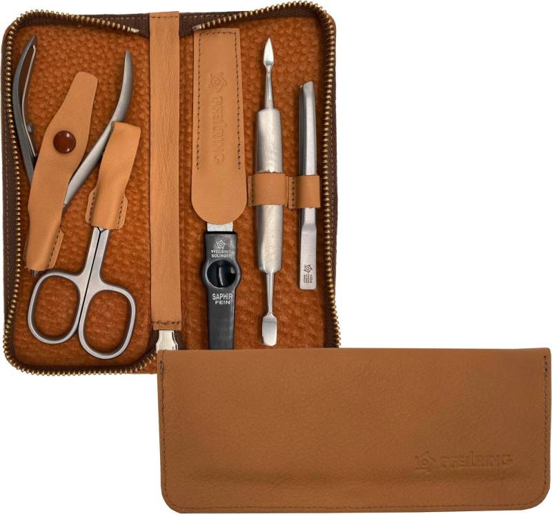 PFEILRING Maniküre-Etui, 5 tlg., Reißverschlussetui Nappaleder von PFEILRING