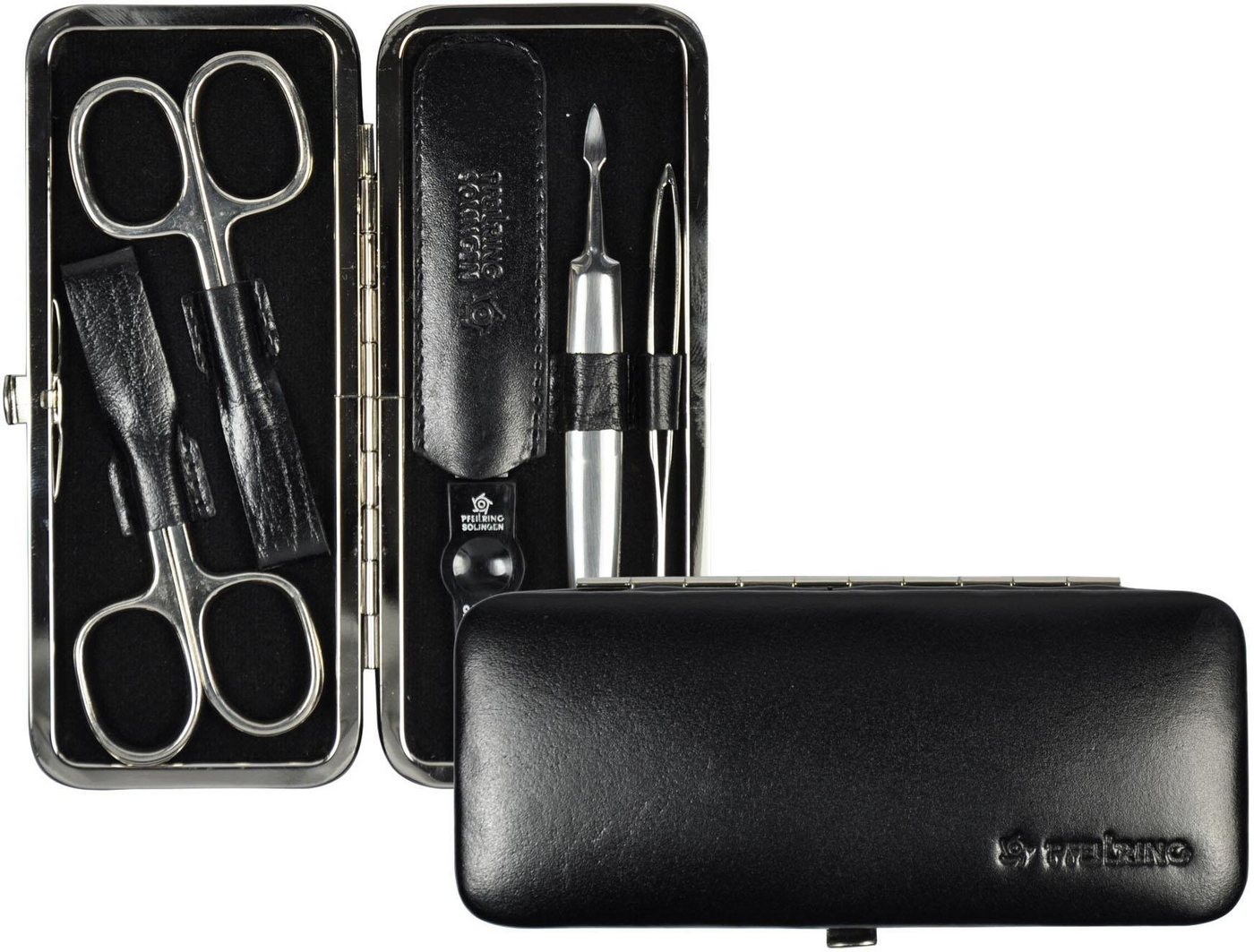 PFEILRING Maniküre-Etui Rahmenetui, 5 tlg., Rindleder von PFEILRING
