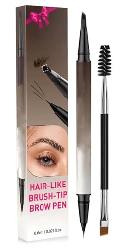 4D Augenbrauenstift – Perfektion für Augenbrauen und Eyeliner – den ganzen Tag lang. 2-in-1-Augenbrauenstift mit zwei Enden und Mikro-Gabel-Applikator, wasserdicht und wischfest. von PFHFRJZLQ