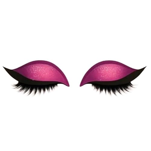 Lidschatten-Wimpernpflaster, 3-in-1 wiederverwendbare Wimpern-Sticker, wasserfestes, langlebiges und wiederverwendbares Augenpad-Make-up-Set für alle Augenformen von PFHFRJZLQ
