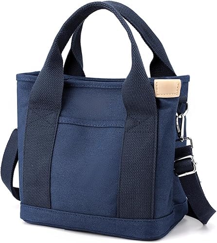 PFHFRJZLQ Vielseitig einsetzbare Umhängetasche, große Handtasche mit mehreren Fächern, Canvas-Handtasche für Damen mit Reißverschluss, ideal für den täglichen Gebrauch von PFHFRJZLQ