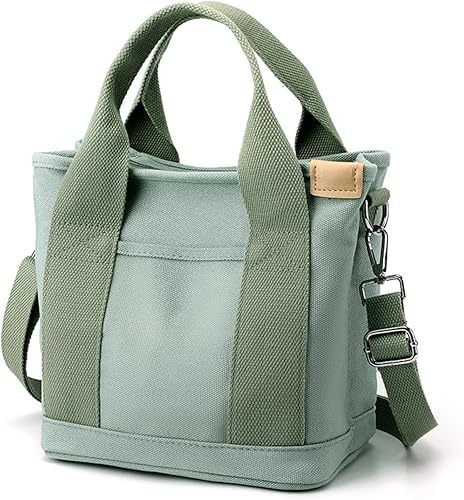 PFHFRJZLQ Vielseitig einsetzbare Umhängetasche, große Handtasche mit mehreren Fächern, Canvas-Handtasche für Damen mit Reißverschluss, ideal für den täglichen Gebrauch von PFHFRJZLQ