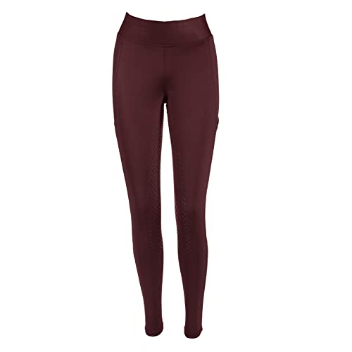 PFIFF 103100 Reitleggings Selina Damen, mit Handytasche, Bordeaux 38 von PFIFF