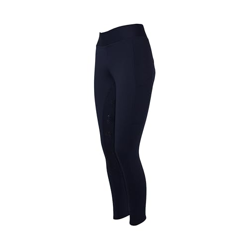 PFIFF 103110 Winterreitleggins „Alaska“ mit Handytasche, Kinder Damen | Blau 122/128 von PFIFF