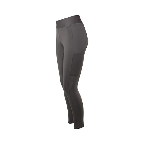 PFIFF 103110 Winterreitleggins „Alaska“ mit Handytasche, Kinder Damen | Grau 122/128 von PFIFF