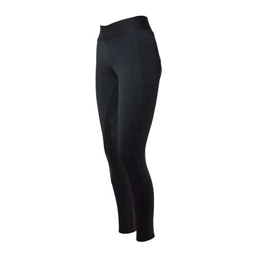 PFIFF 103110 Winterreitleggins „Alaska“ mit Handytasche, Kinder Damen | Schwarz 110/116 von PFIFF