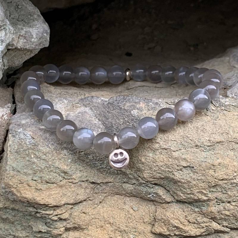 Mondstein Armband | Edelsteinarmband Graues Aus Edelsteinen Echter Schmuck 6 Mm Karen Hill Tribe Feinsilber Smile Mondstein Armband | Edelsteinarmband Graues Aus Edelsteinen Echter Schmuck 6 Mm Karen Hill Tribe Feinsilber Smile von PFIRSICHHIMMEL