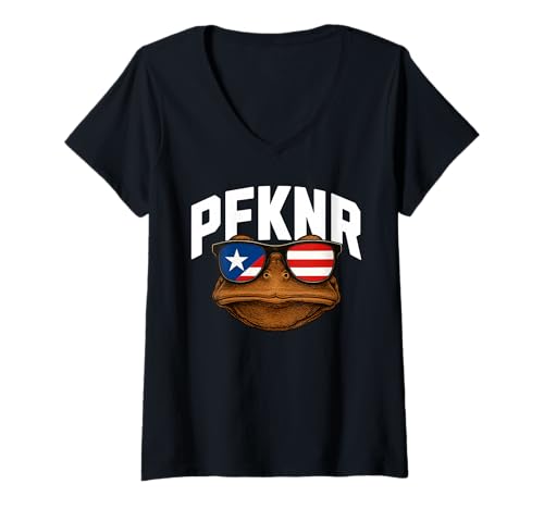 Damen Puerto Rico PFKNR Coqui T-Shirt mit V-Ausschnitt von PFKNR Wear