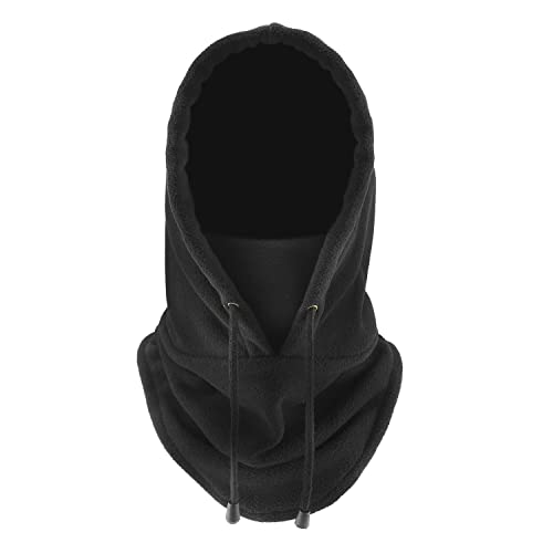 PFLYPF 1 Stück Sturmhaube, Schwarz, Winter, Motorrad, wind- und warm, Helm, multifunktional, warmer Hals, Winter, Outdoor, Radfahren, Wandern, Bergsteigen, Kopfbedeckung, Unisex, Schwarz , L/XL von PFLYPF