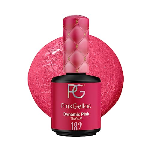 Pink Gellac UV Gel Nagellack - 182 Dynamic Pink 15 ml - Shellac Nagellack Rosa - Gel Nail Polish - Gelnagellack für UV Lampe - Einfache Anwendung Gel Lack - UV Nagellack Made in Holland von Pink Gellac