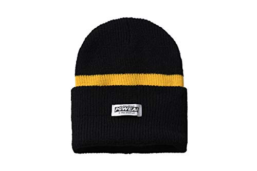 PG Wear Troublemaker Beanie Wintermütze (One Size, schwarz/gelb) von PG Wear