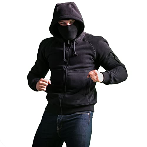 PGWEAR Herren Kapuzenjacke Smuggler mit eingenähter Sturmhaube in schwarz S-XXXL (XL) von PGWEAR