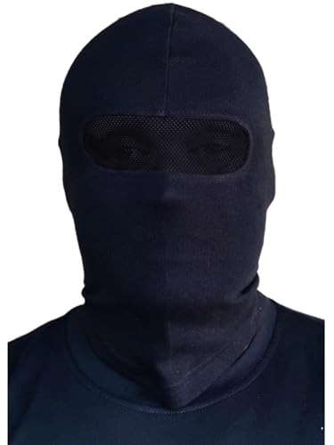 PGWEAR Sturmhaube NET mit durchsehbarem Netz im Augenbereich in schwarz von PGWEAR