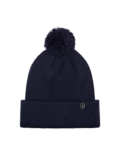 PGA Herren Pom Beanie-Mütze, Black Iris, Einheitsgröße von PGA TOUR