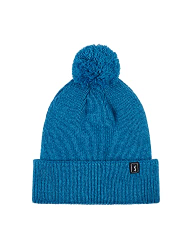 PGA Herren Pom Beanie-Mütze, Blue Grouper Heather, Einheitsgröße von PGA TOUR