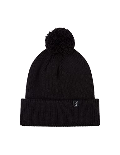 PGA Herren Pom Beanie-Mütze, Caviar, Einheitsgröße von PGA TOUR