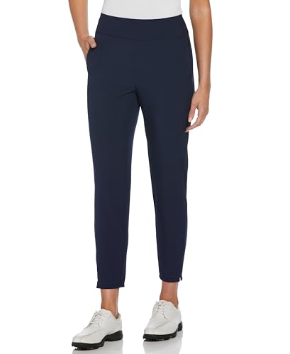PGA TOUR Damen 27" Inseam-Stretch Woven Ankle Pants Golfhose, Peacoat, X-Groß von PGA TOUR