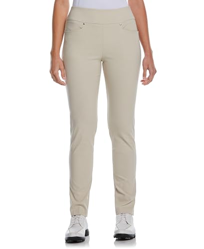 PGA TOUR Damen Pull-on Golf Pant with Tummy Control (Size X-small-xx-Large) Golfhose, Silbernes Futter, M von PGA TOUR