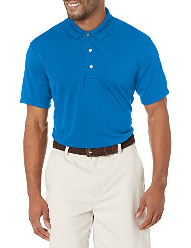 PGA TOUR Herren Airflux Solid Mesh Short Sleeve Golf Polo Shirt, (Sizes S-4xl) Golfhemd, blau (Classic Blue), X-Groß von PGA TOUR