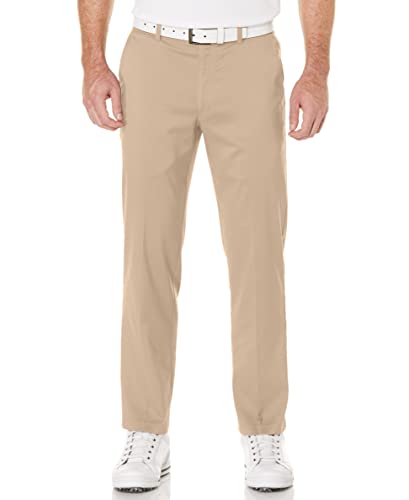 PGA TOUR Herren Flacher Vorderseite mit aktiver Bund, klassischer Passform, feuchtigkeitsableitend und Sonnenschutz (Größe 30-54) Golfhose, Chinchilla, 36W / 32L von PGA TOUR